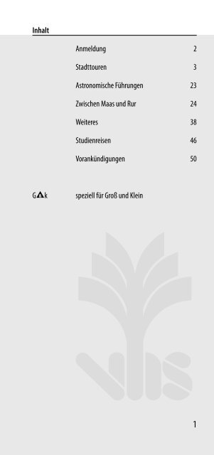 Seh-wege - Volkshochschule Aachen