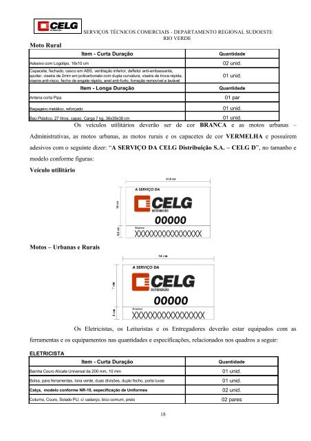 Departamento Regional Nordeste - Celg D