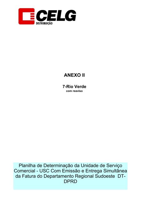 Departamento Regional Nordeste - Celg D