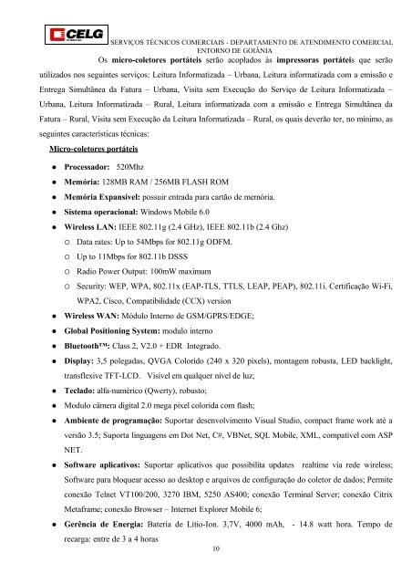 Departamento Regional Nordeste - Celg D