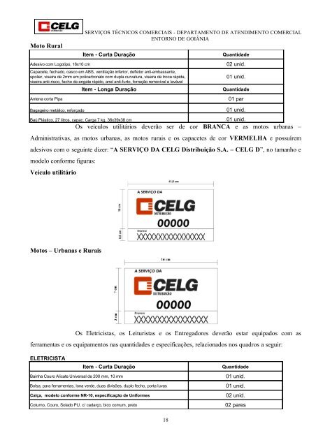 Departamento Regional Nordeste - Celg D