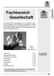 Fachbereich Gesellschaft - VHS Ahrensburg