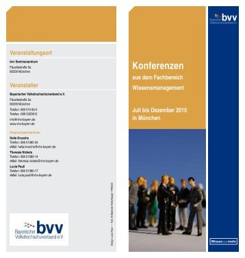 Konferenzen - Bayerischer Volkshochschulverband