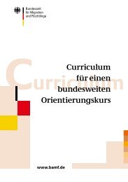 Curriculum für einen bundesweiten Orientierungskurs (PDF) - vhs-nrw