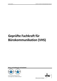 Geprüfte Fachkraft für Bürokommunikation (VHS) - Volkshochschule ...