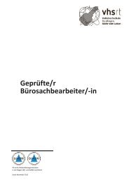 Geprüfte/r Bürosachbearbeiter/-in (PDF) - Volkshochschule ...