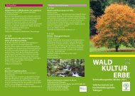 WALD KULTUR ERBE - VHS Tübingen