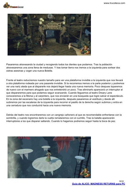 Guia de ALICE: MADNESS RETURNS para PC - Trucoteca.com