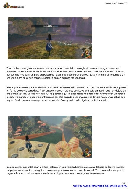 Guia de ALICE: MADNESS RETURNS para PC - Trucoteca.com