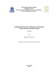 Universidade Federal da Bahia Instituto de Letras Programa de Pós ...