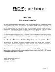 Plan (PDP) Directorio de Farmacias - PMC