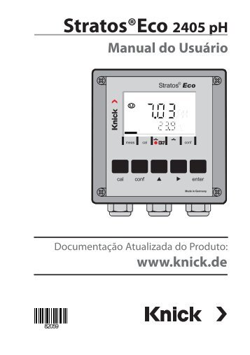 Manual do Usuário Stratos Eco 2405 pH - Knick