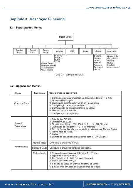 manual - CLEAR CFTV – Soluções Integradas para Segurança