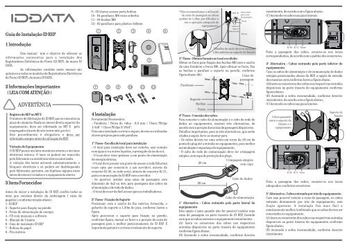 Guia Rápido de Instalação do IDREP