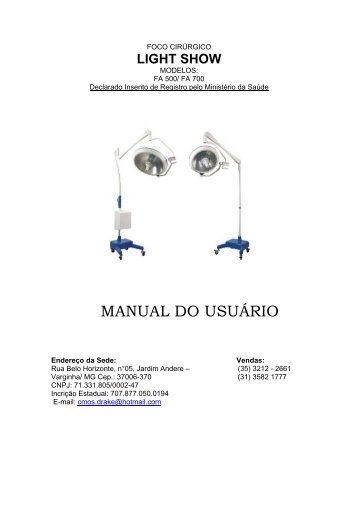 MANUAL DO USUÁRIO - cmos drake