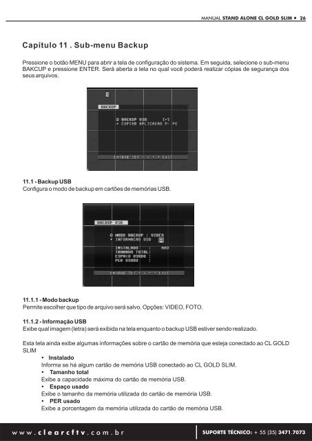 MANUAL DO USUÁRIO - CLEAR CFTV – Soluções Integradas para ...