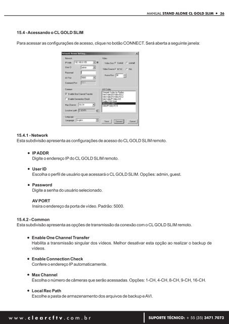 MANUAL DO USUÁRIO - CLEAR CFTV – Soluções Integradas para ...