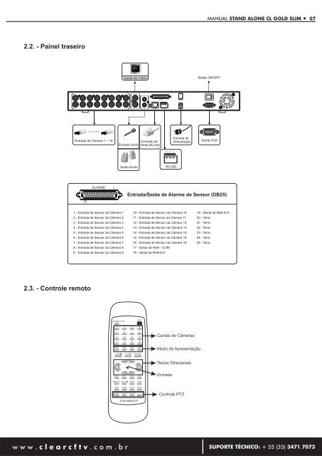 MANUAL DO USUÁRIO - CLEAR CFTV – Soluções Integradas para ...