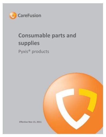 Pyxis Consumables Catalog 11_15_2011.pub - CareFusion