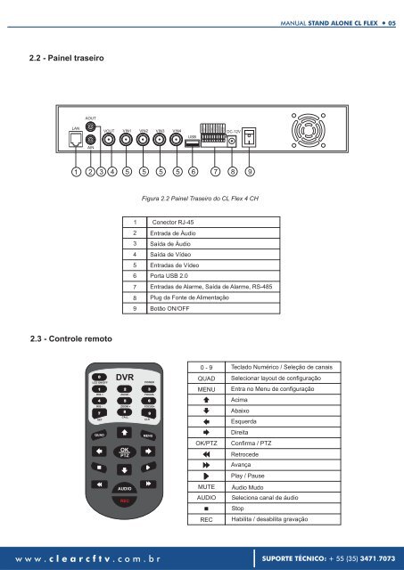 manual - CLEAR CFTV – Soluções Integradas para Segurança