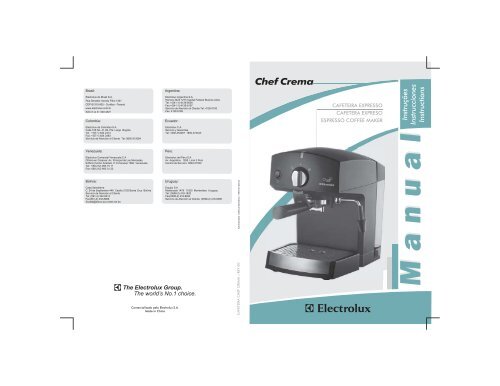 MANUAL CHEF CREMA - Electrolux Argentina