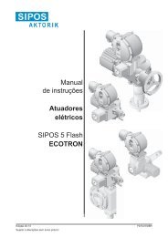 Manual de instruções Atuadores elétricos SIPOS 5 ... - SIPOS Aktorik