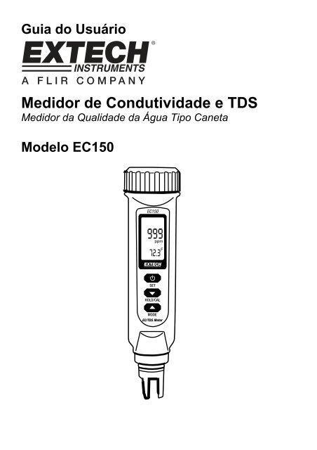 Medidor de Condutividade e TDS - Extech Instruments