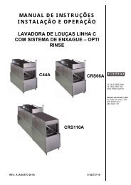 MANUAL DE INSTRUÇÕES INSTALAÇÃO E OPERAÇÃO - Hobart