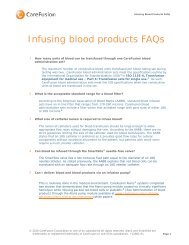 Infusing blood products FAQs - CareFusion