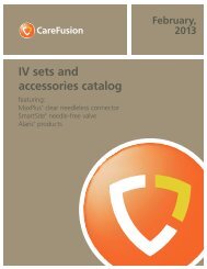 IV Sets and Accessories Catalogue - CareFusion