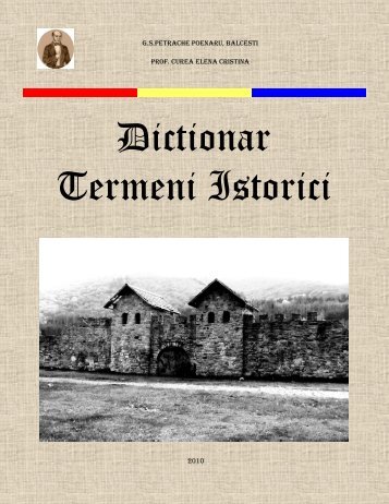 Dictionar Termeni Istorici - Didactic