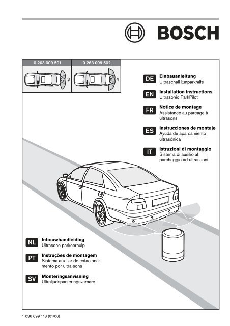 Sensor estacionamento Bosch - Marcopolo