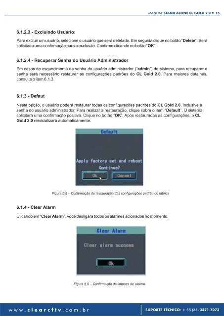 MANUAL DO USUÁRIO - CLEAR CFTV – Soluções Integradas para ...