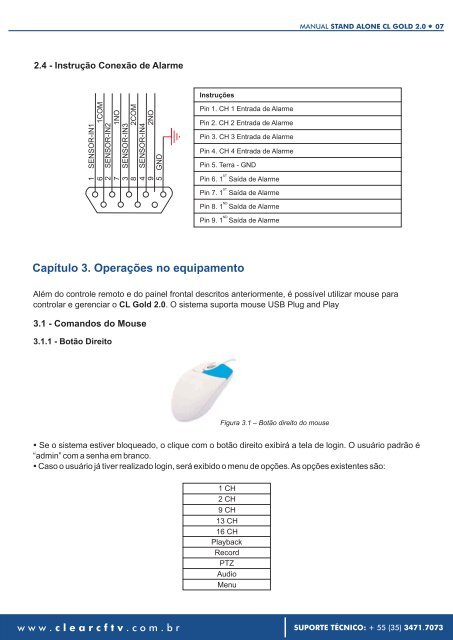 MANUAL DO USUÁRIO - CLEAR CFTV – Soluções Integradas para ...