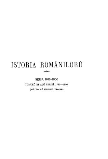 ISTORIA ROMANILORO