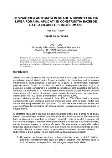 Analiza silabelor din limba romana.pdf - Profs.info.uaic.ro