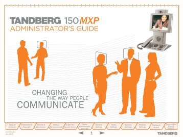 (Tandberg) 150 MXP Admin Guide - Videoconferencia