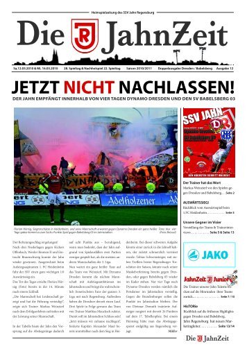 neue JahnZeit (Stadion-Zeitung zum 28.Spieltag) - Vinothek Peutler ...