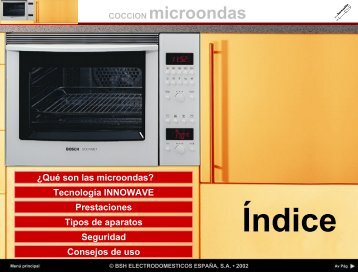 Información Técnica de MICROONDAS - Hogar 2000