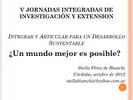 Conferencia Ing. Agr. Stella Perez de Bianchi - Facultad de Ciencias ...