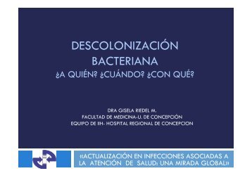 DESCOLONIZACIÓN BACTERIANA