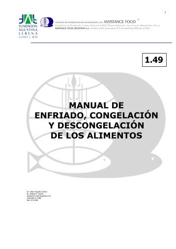 manual de enfriado, congelación y descongelación de los alimentos ...