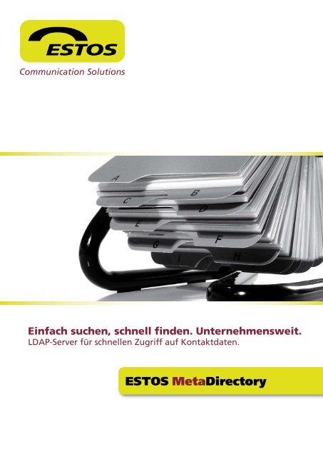 ESTOS MetaDirectory - Vision Consulting Deutschland GmbH