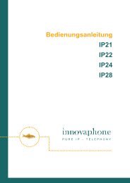 Bedienungsanleitung IP21 IP22 IP24 IP28 - Innovaphone