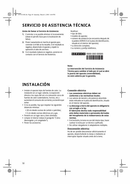 Manual de instrucciones - Whirlpool