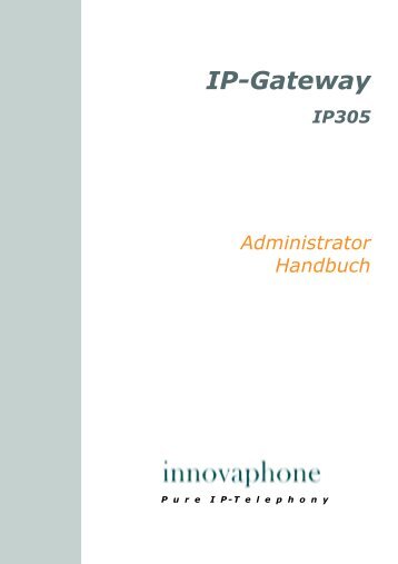 Innovaphone IP305 Gateway Handbuch