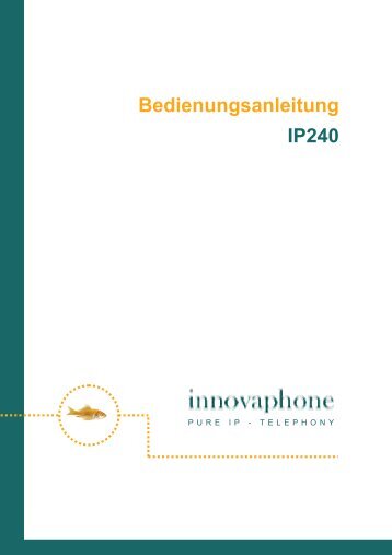 Innovaphone IP240 Telefon Handbuch