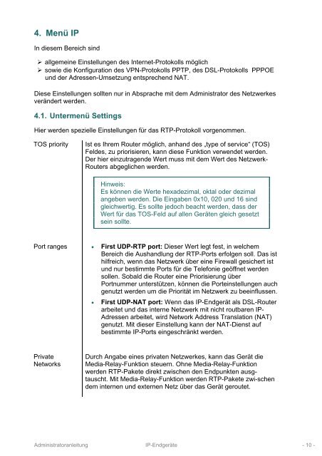 Administrationsanleitung innovaphone PBX Endgeräte - ECMSvario