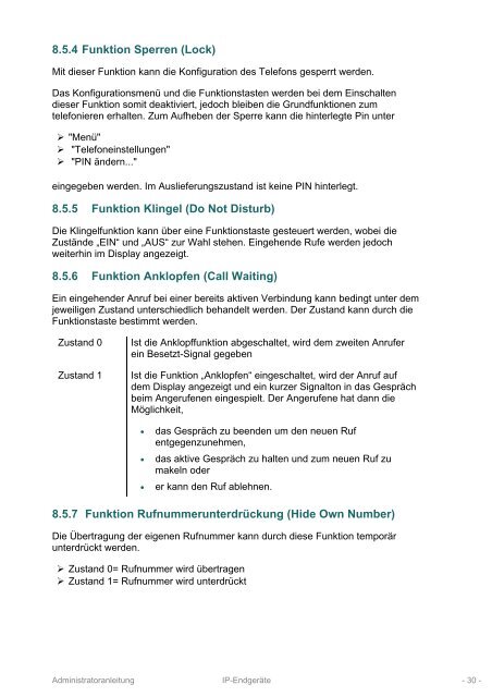 Administrationsanleitung innovaphone PBX Endgeräte - ECMSvario