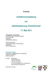 Protokoll20110517 AuftaktVisselhSpLPl - Stadt VisselhÃ¶vede